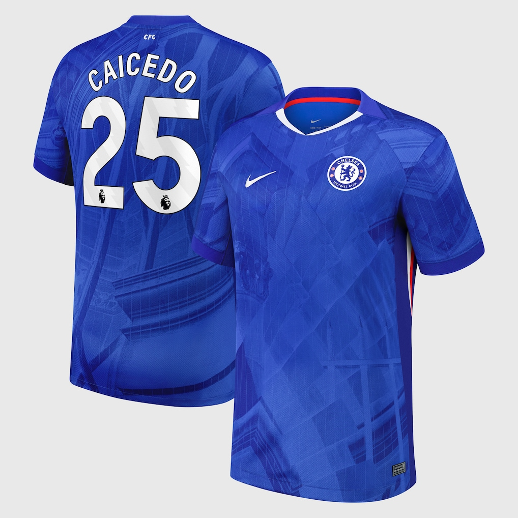 Camiseta Chelsea 25/26 Primera Equipación #25 Caicedo