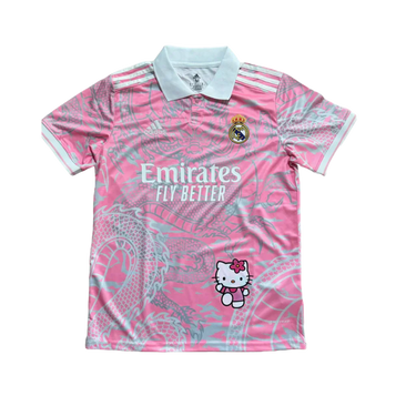 Jersey Real Madrid Hello Kitty 24/25 s/n° Torcedor Adidas Masculina - Rosa