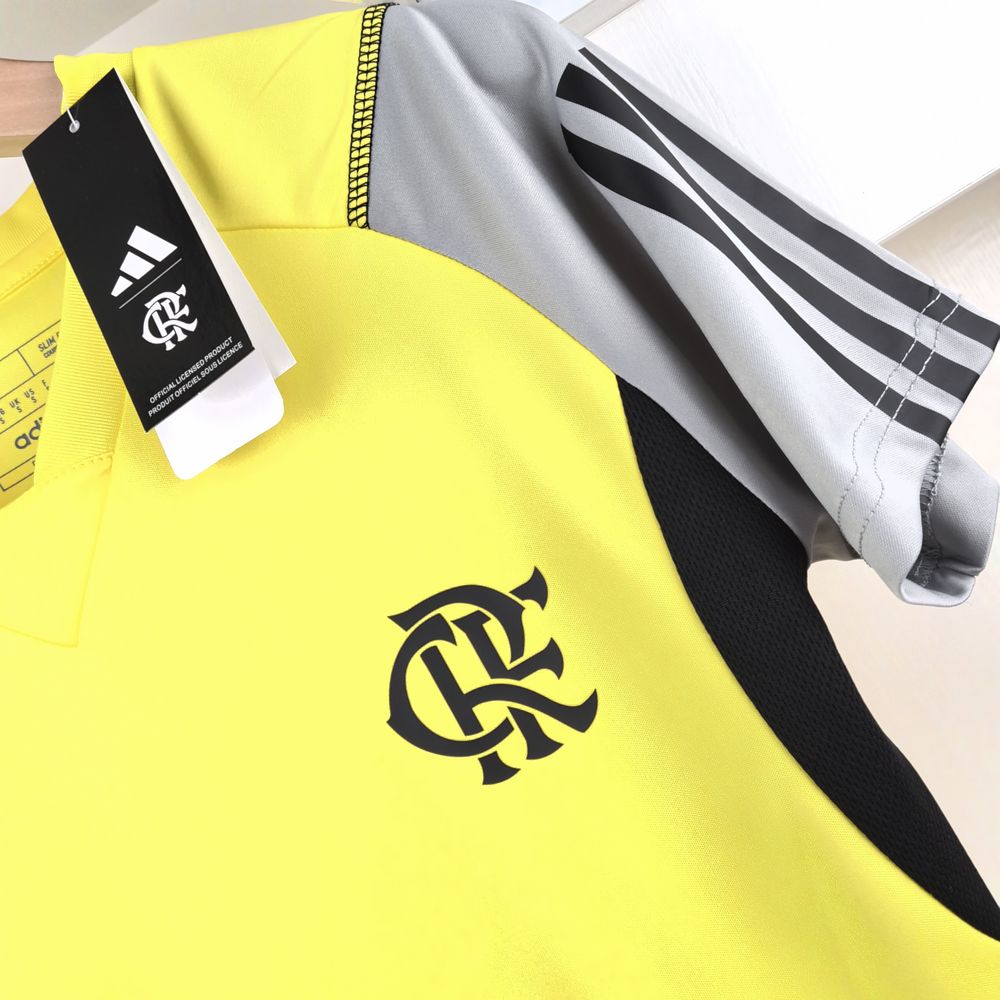 Camiseta 24∕25 Flamengo Treino Mujer - Amarelo