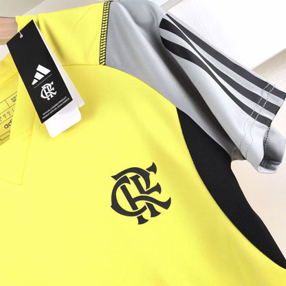 Camiseta 24∕25 Flamengo Treino Mujer - Amarelo
