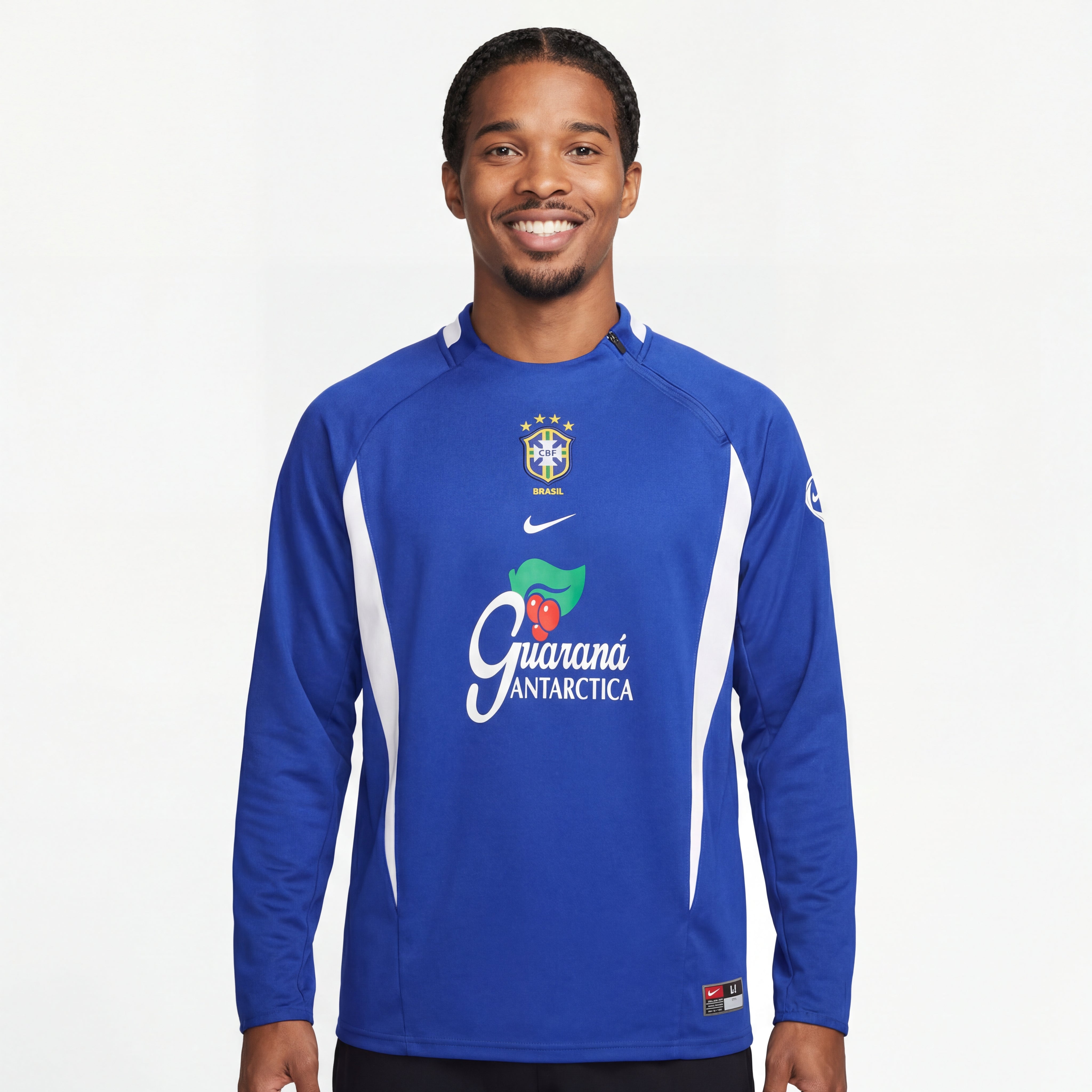 Brasil Manga Larga Entrenamiento suit 2002 Retro