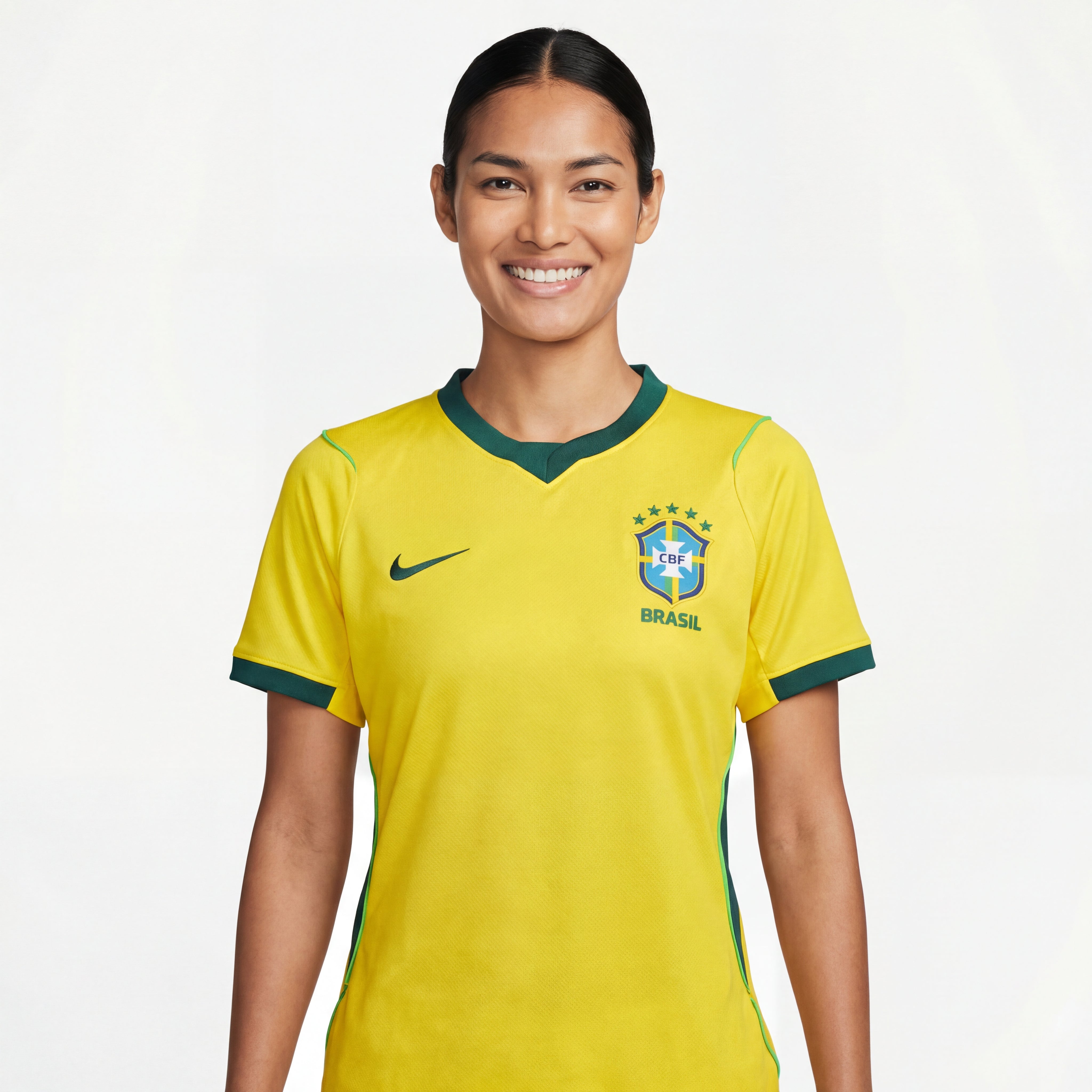 Camiseta Mujer Brasil 2026 Mundial Nike - Yellow
