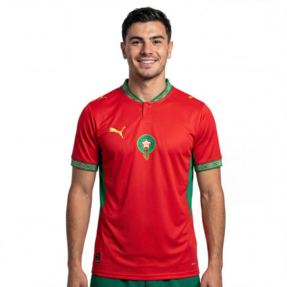 Camiseta Marrocos Primera Equipación Versión Jugador Mundial 2026