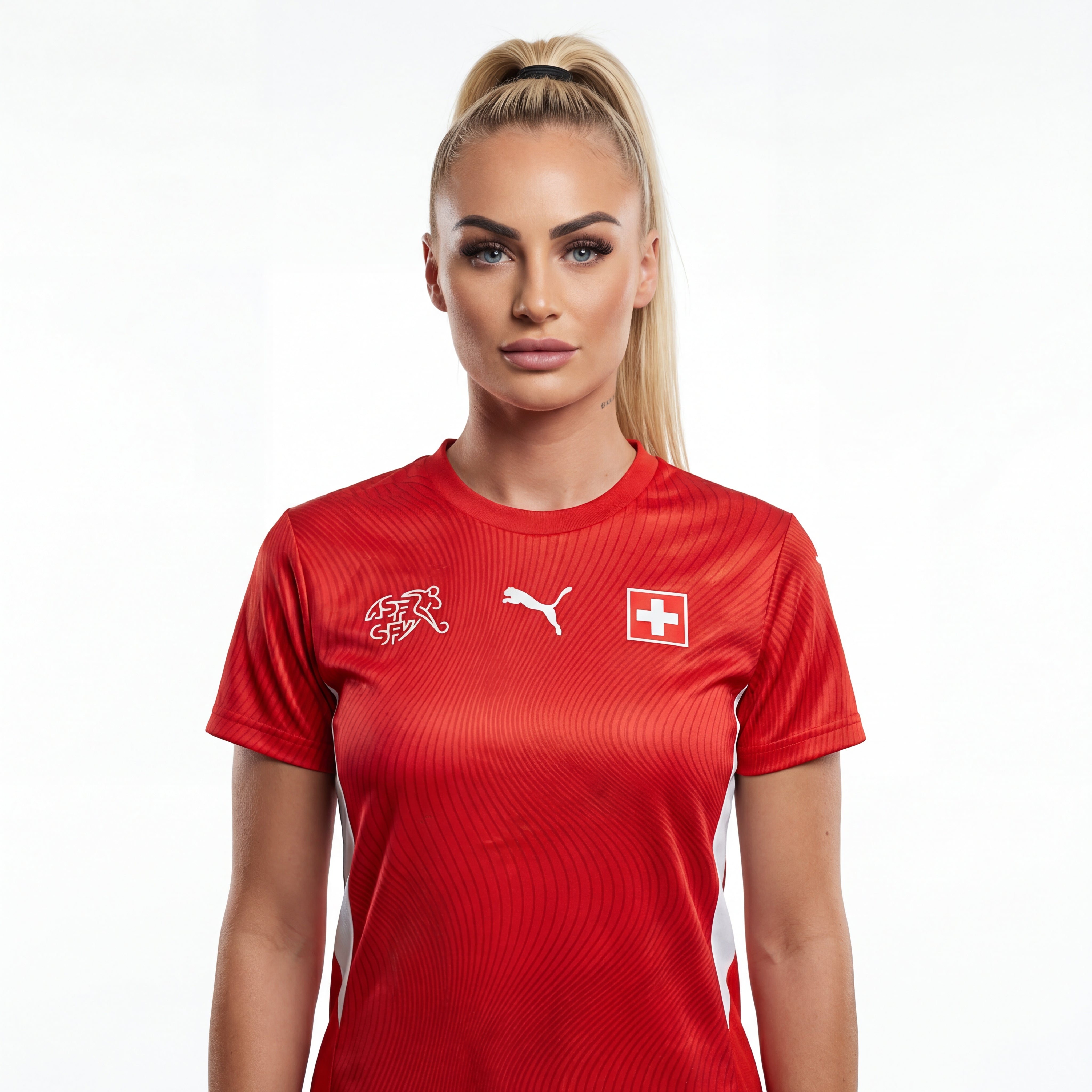 Camiseta Switzerland Mujer Primera Equipación Versión Jugador Mundial 2026
