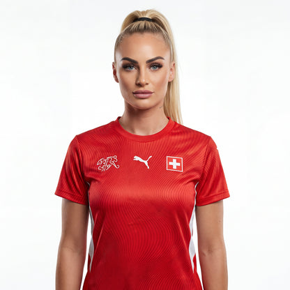 Camiseta Switzerland Mujer Primera Equipación Versión Jugador Mundial 2026
