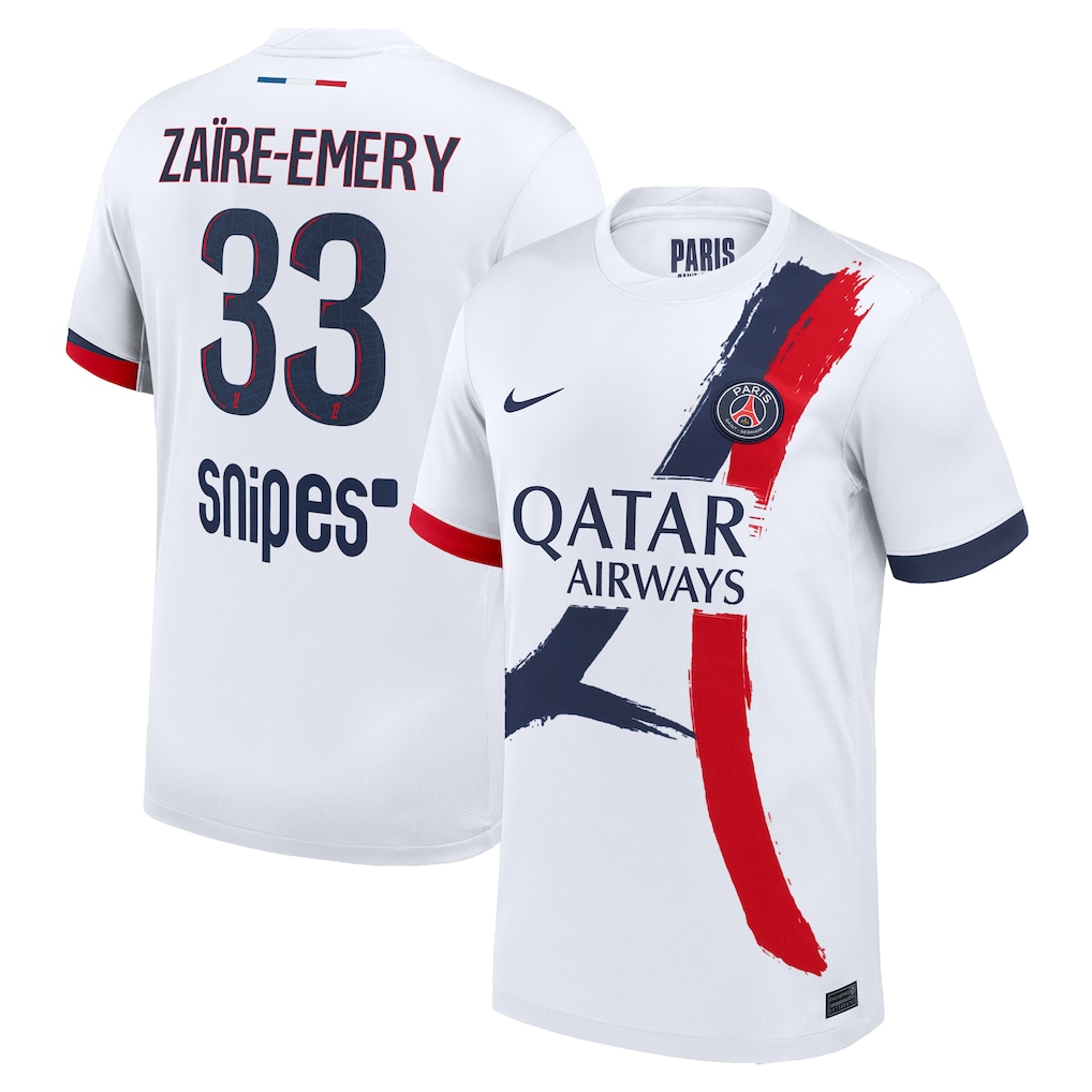 Camiseta PSG 25/26 Segunda Equipación #33 Zaïre-Emery