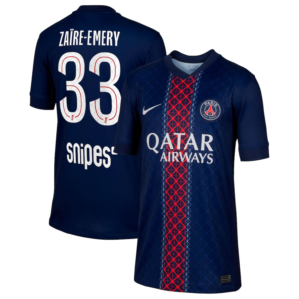 Camiseta PSG 25/26 Primera Equipación #33 Zaïre-Emery