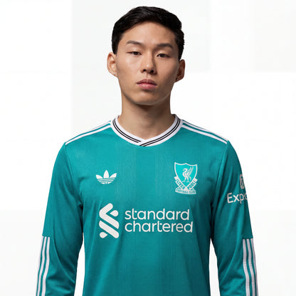 Camiseta Liverpool 25/26 Versión Jugador Tercera Equipación Manga Larga