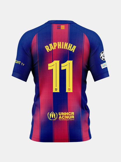 Camiseta Primera Equipación FC Barcelona 25/26 #11 RAPHINHA