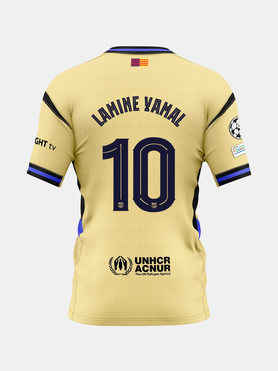 Camiseta Segunda Equipación FC Barcelona 25/26 #10 LAMINE YAMAL