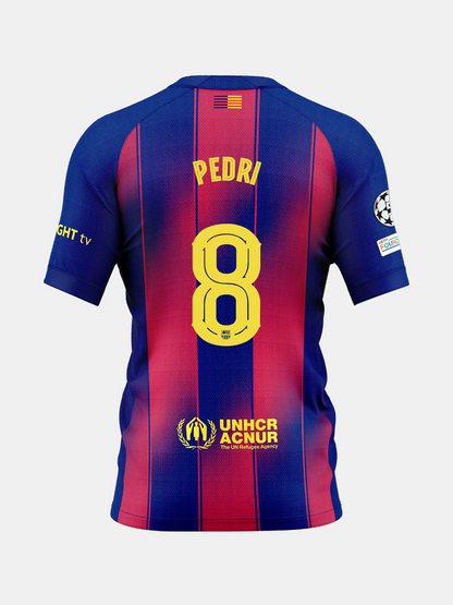 Camiseta Primera Equipación FC Barcelona 25/26 #8 PEDRI